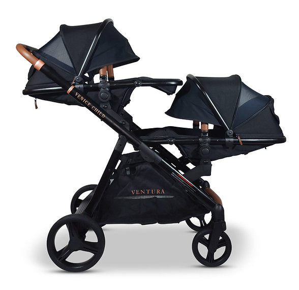 Ventura Single to Double Sit-And- Stand Stroller & 2nd Toddler Seat | Package # 3