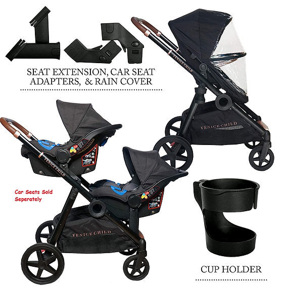 Maverick Single to Double Stroller & 2nd Seat | Package # 3