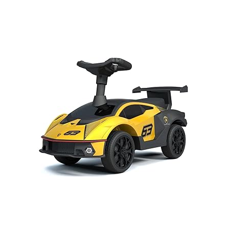 Lamborghini Essenza SCV12 Foot-to-Floor Push Car for Toddlers - Yellow