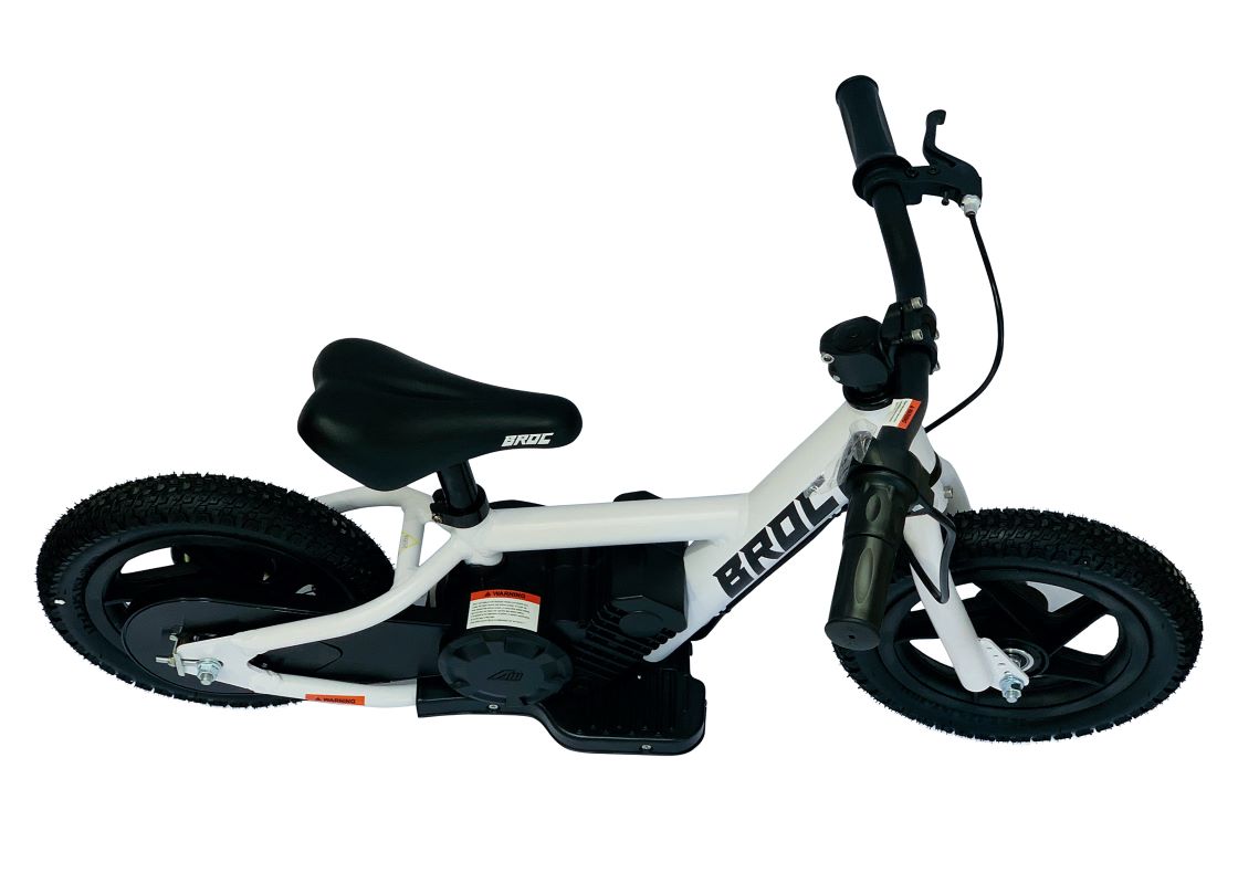 BROC USA 12-inch Balance Kids E-Bike - White
