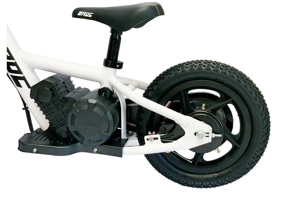 BROC USA 12-inch Balance Kids E-Bike - White