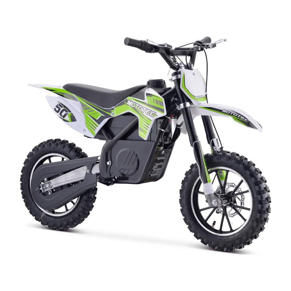 MotoTec 24v 500w Gazella Electric Dirt Bike Green