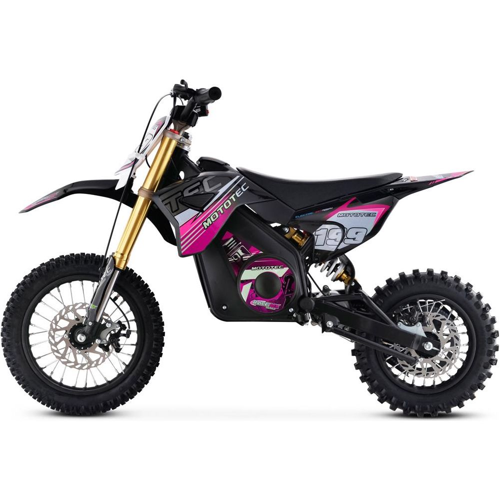 MotoTec 36v Pro Electric Dirt Bike 1000w Lithium Pink