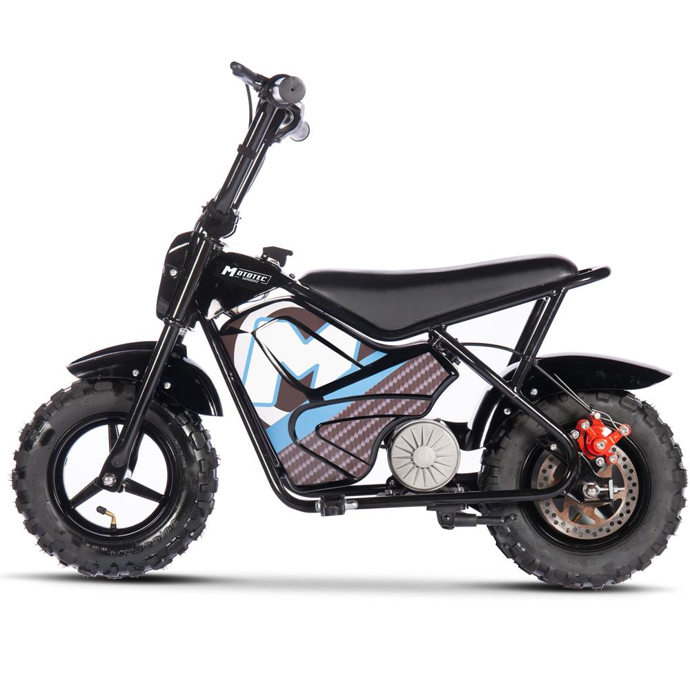 MotoTec 24v 250w Electric Mini Bike Black