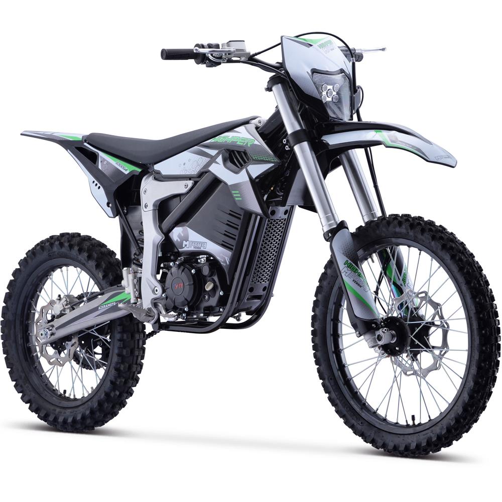 MotoTec Venom 72v 12000w 50ah Electric Dirt Bike White