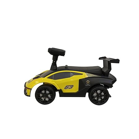 Lamborghini Essenza SCV12 Foot-to-Floor Push Car for Toddlers - Yellow