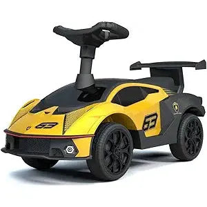 Lamborghini Essenza SCV12 Foot-to-Floor Push Car for Toddlers - Yellow