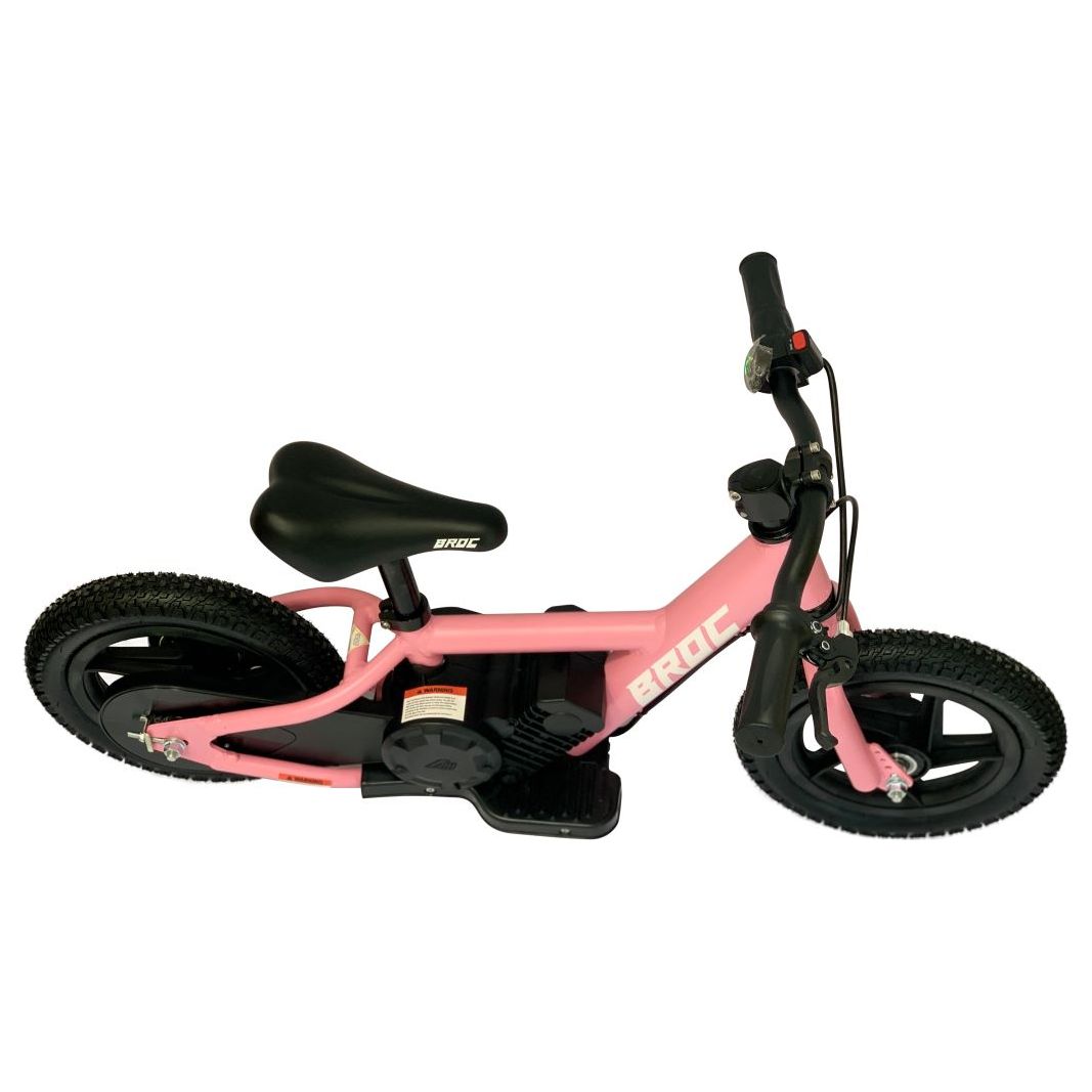 BROC USA 12-inch Balance Kids E-Bike - Pink