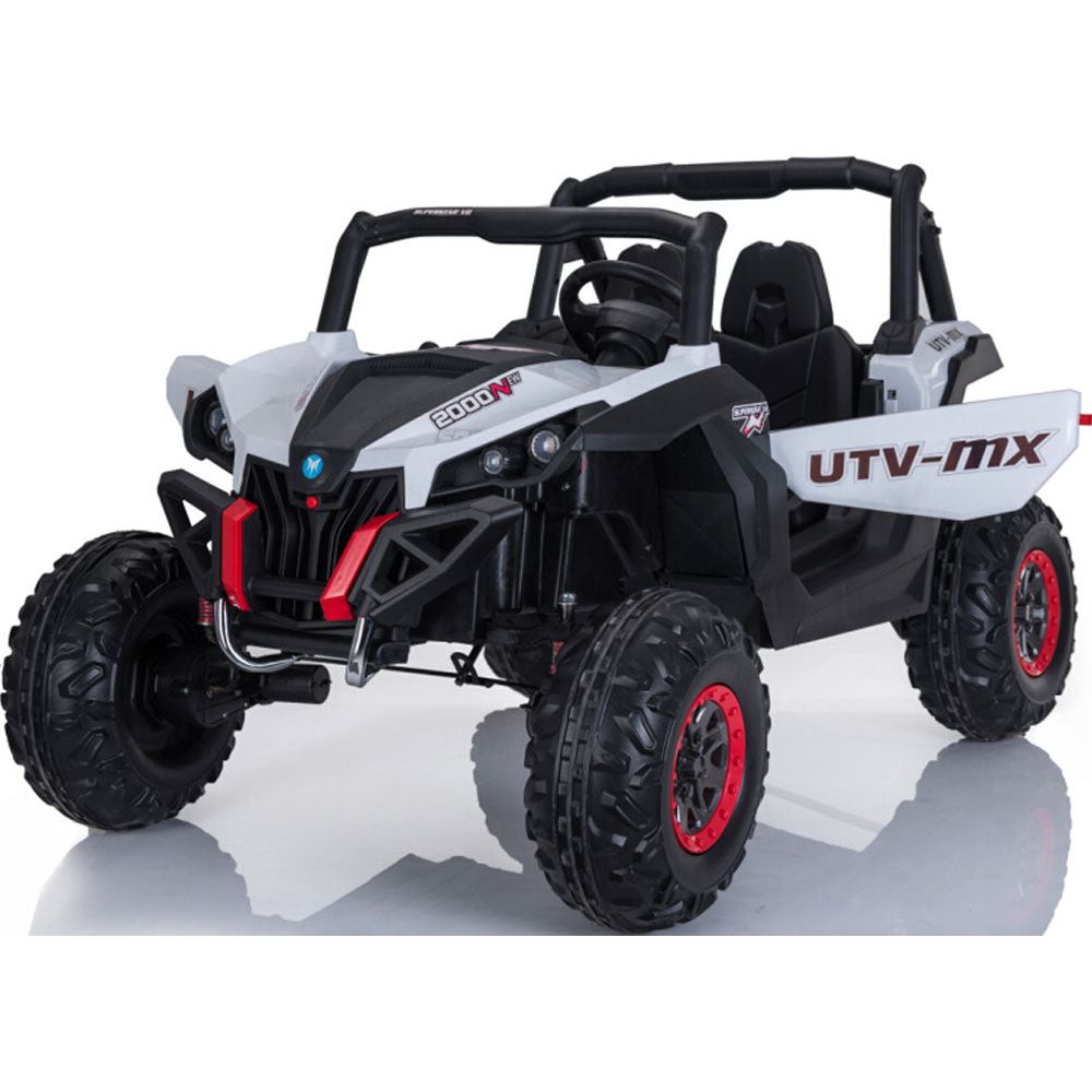 Mini Moto UTV 4x4 12v White (2.4ghz RC)