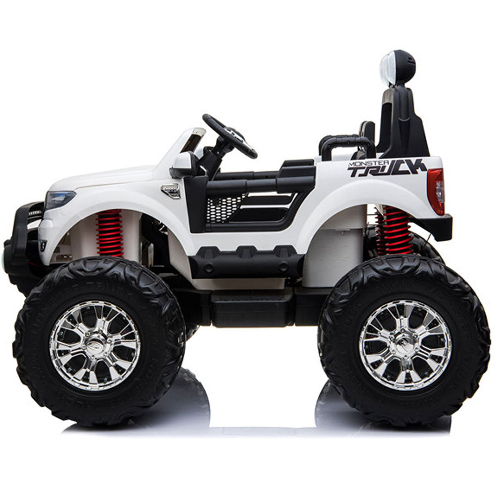 MotoTec Monster Truck 4x4 12v White (2.4ghz)