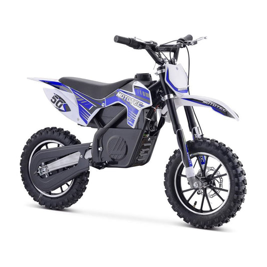 MotoTec 24v 500w Gazella Electric Dirt Bike Blue