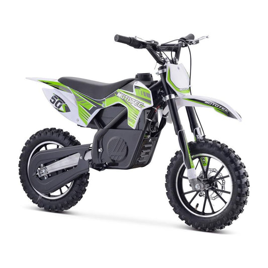 MotoTec 24v 500w Gazella Electric Dirt Bike Green