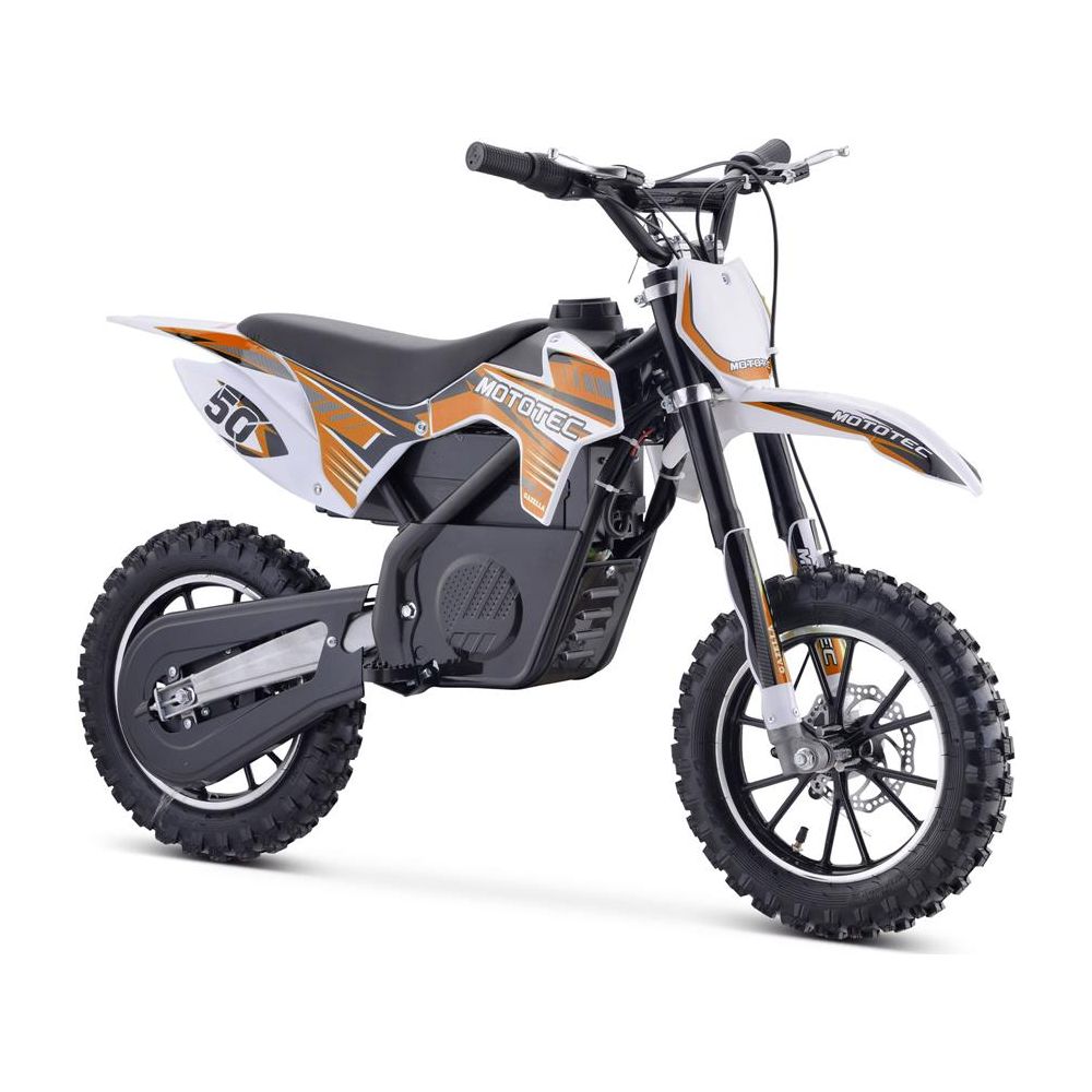 MotoTec 24v 500w Gazella Electric Dirt Bike Orange