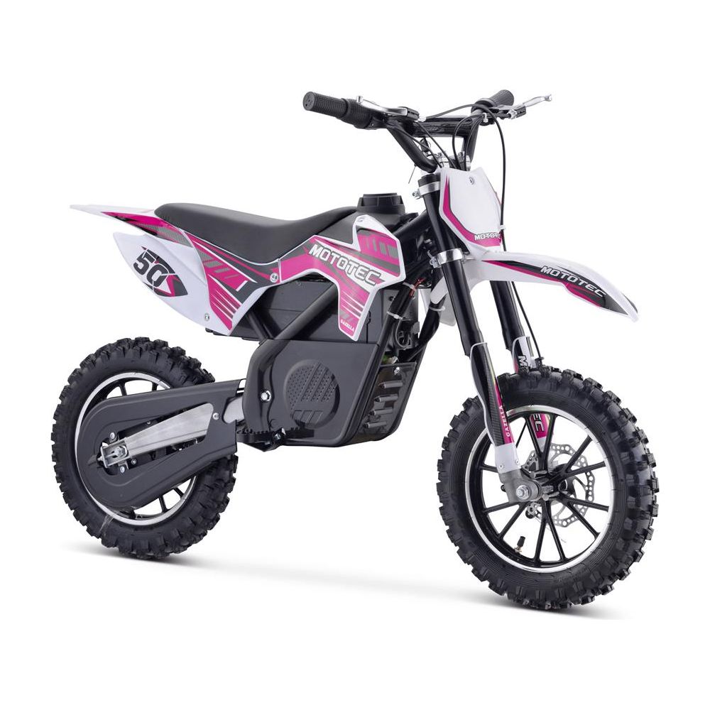 MotoTec 24v 500w Gazella Electric Dirt Bike Purple