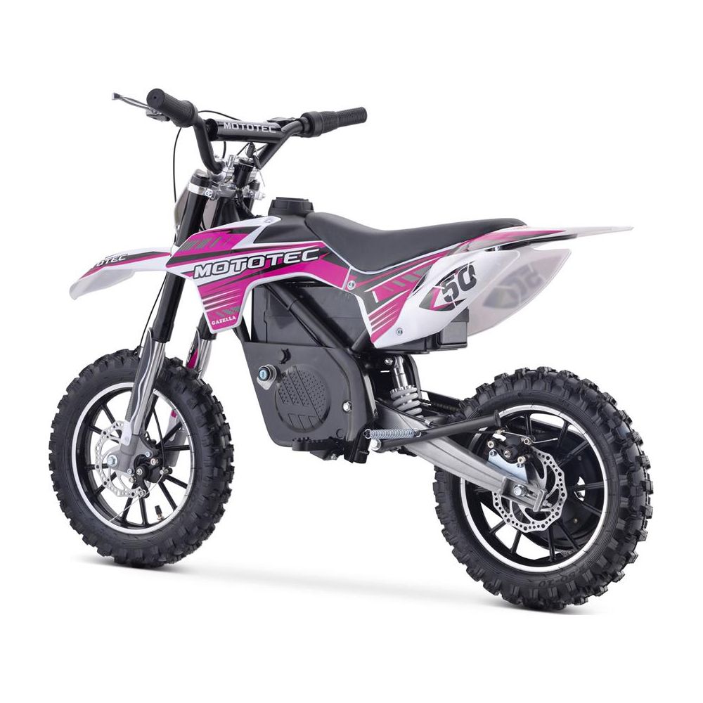 MotoTec 24v 500w Gazella Electric Dirt Bike Purple