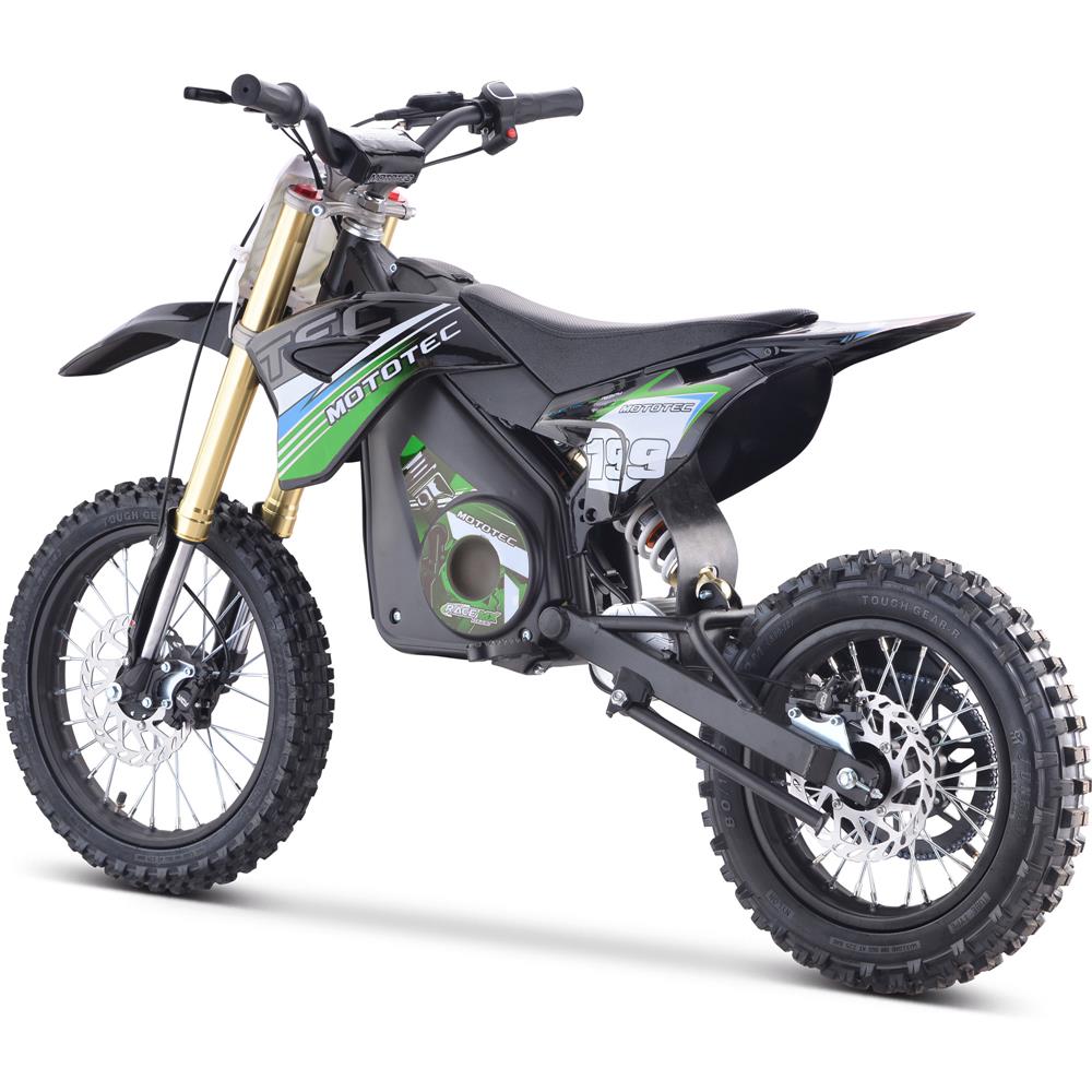 MotoTec 48v Pro Electric Dirt Bike 1600w Lithium Green