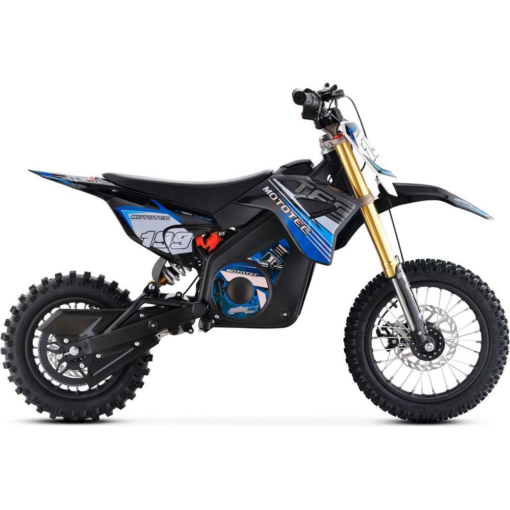 MotoTec 36v Pro Electric Dirt Bike 1000w Lithium Blue