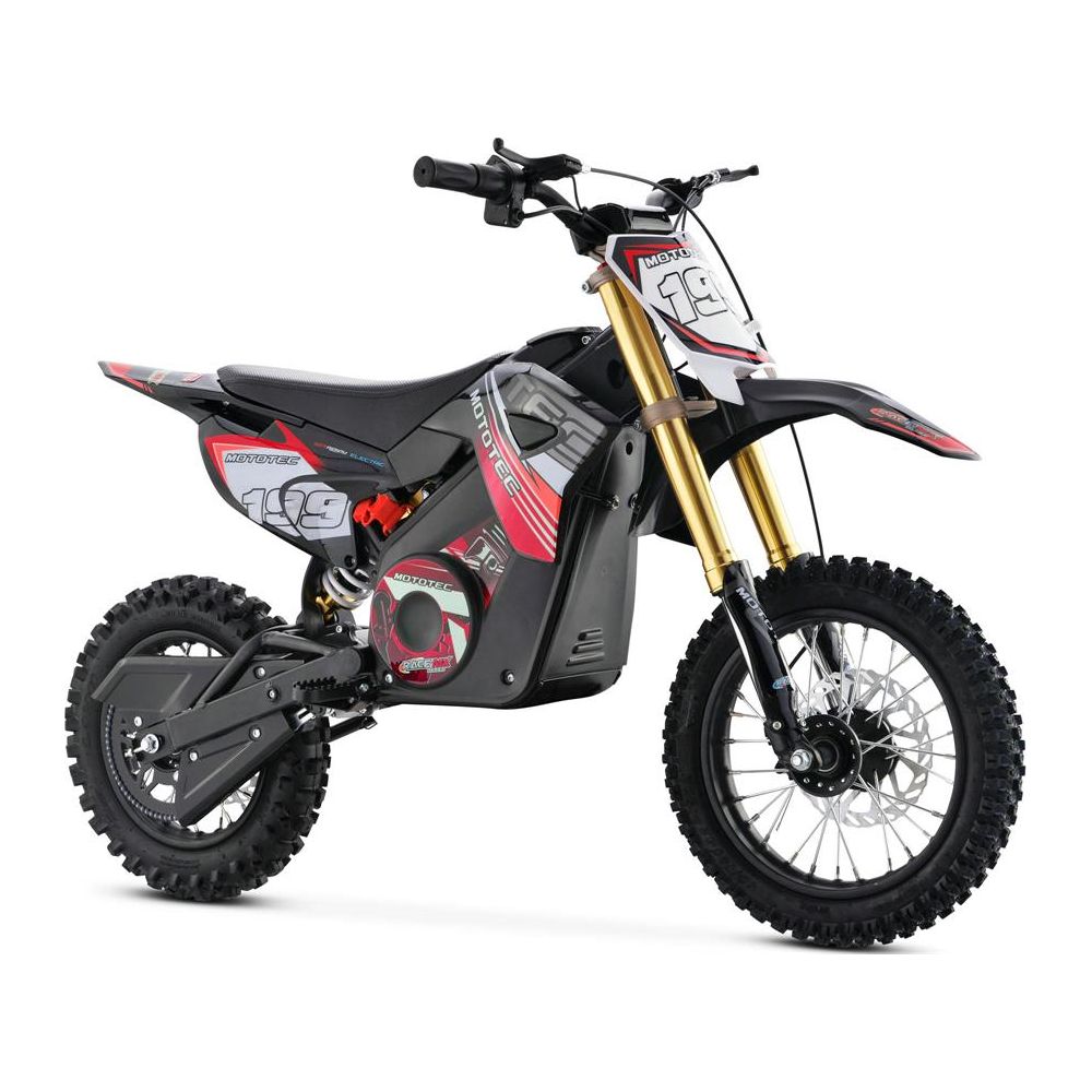 MotoTec 36v Pro Electric Dirt Bike 1000w Lithium Red