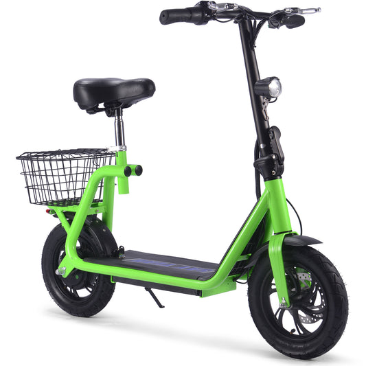 MotoTec Metro 36v 500w Lithium Electric Scooter Green