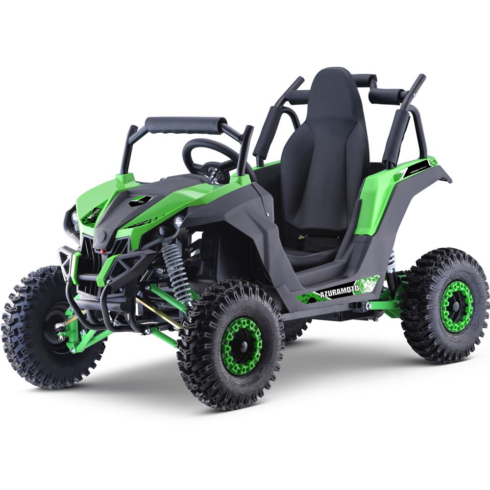 MotoTec Raider Kids UTV 48v 1200w Full Suspension Green