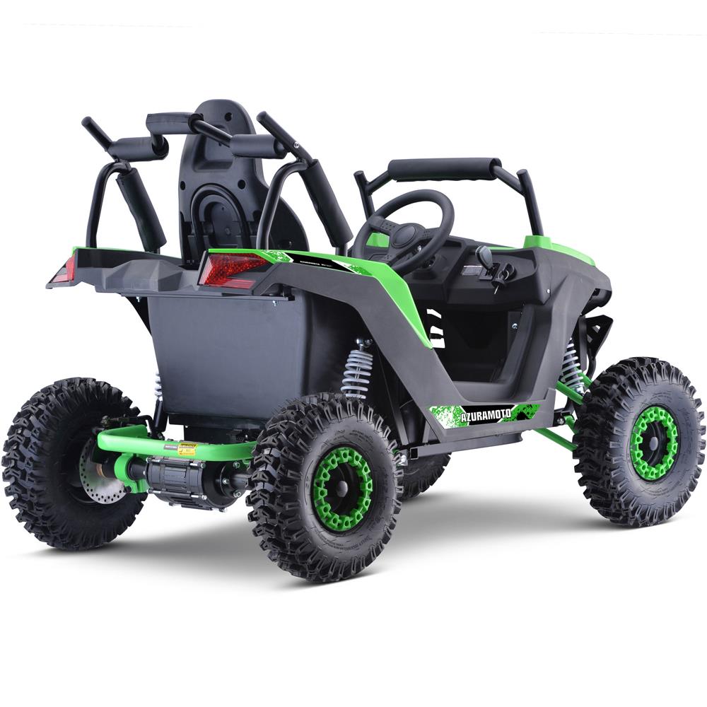 MotoTec Raider Kids UTV 48v 1200w Full Suspension Green