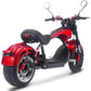 MotoTec Raven 60v 30ah 2500w Lithium Electric Scooter Red