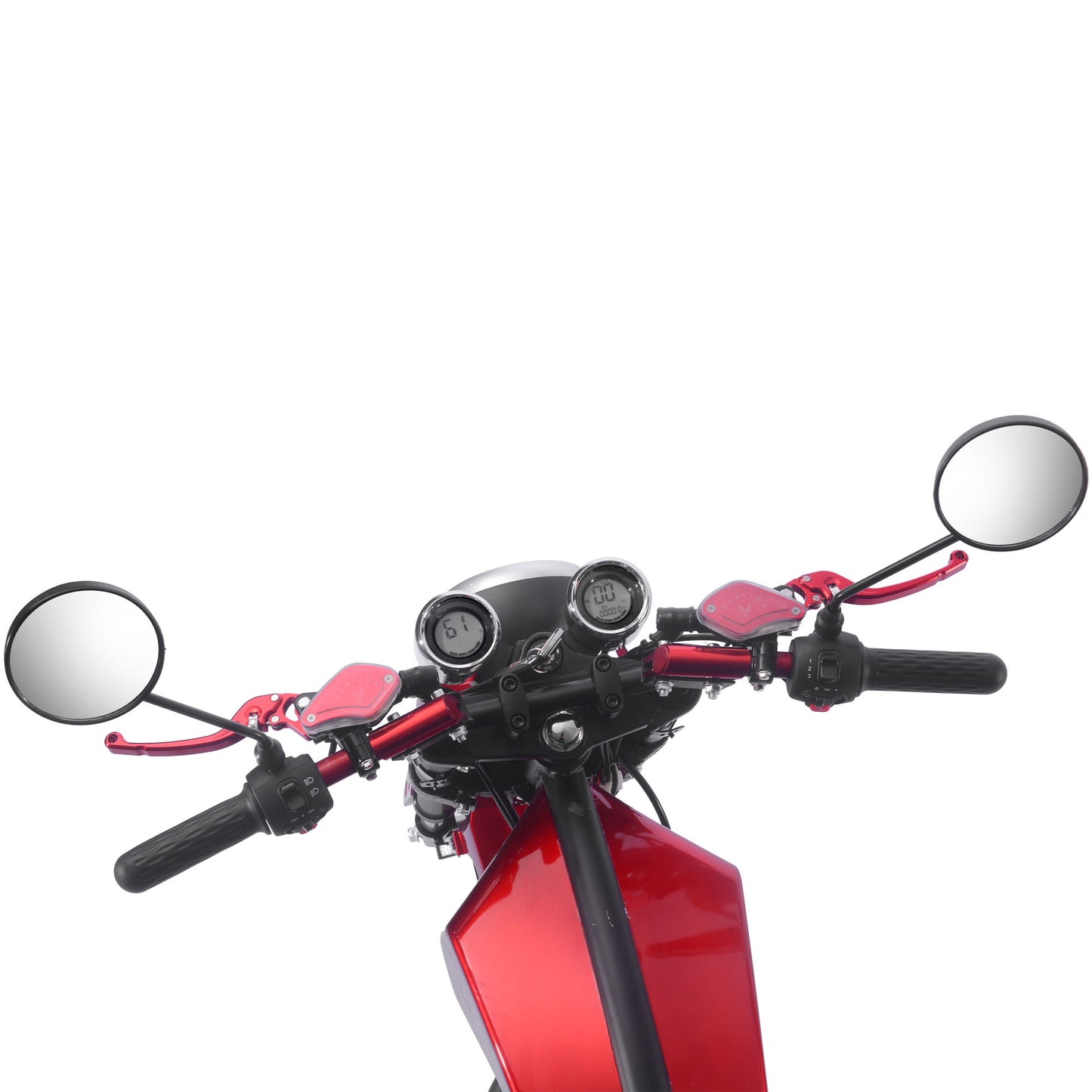 MotoTec Raven 60v 30ah 2500w Lithium Electric Scooter Red