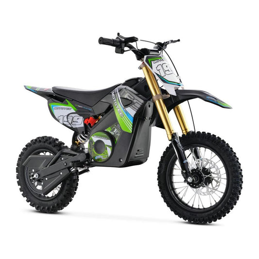 MotoTec 36v Pro Electric Dirt Bike 1000w Lithium Green